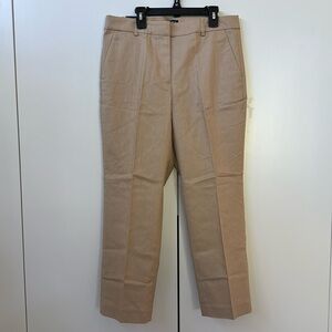 NWT J.Crew Petite Kallie straight-leg pant in Tan Khaki 12P
